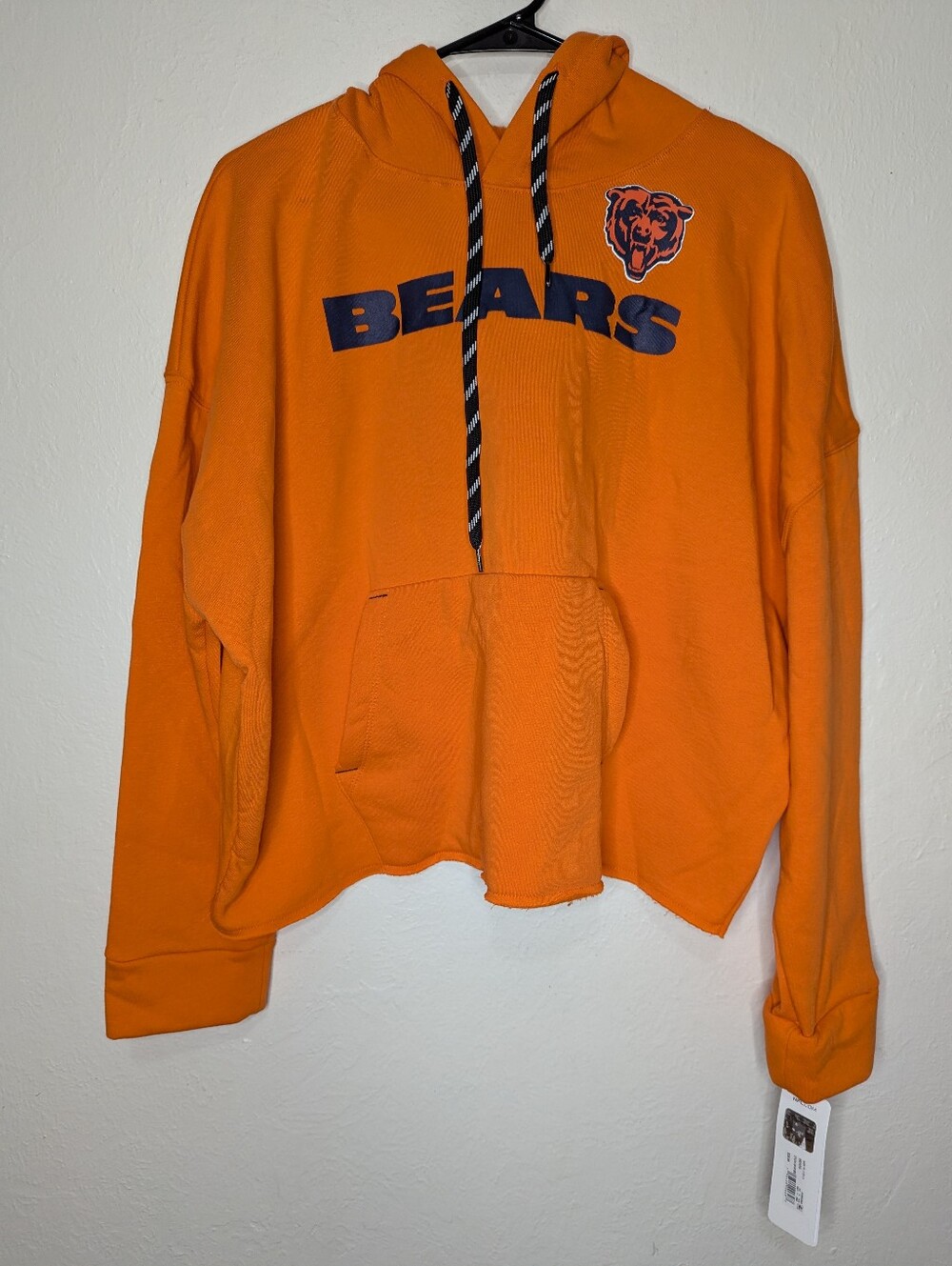 NWT NFL Chicago Bears Cropped Hoodie TEENS Size XL 15/17